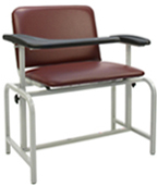 2575XL Winco Extra Wide Blood Drawing Chair with Flip Arm 